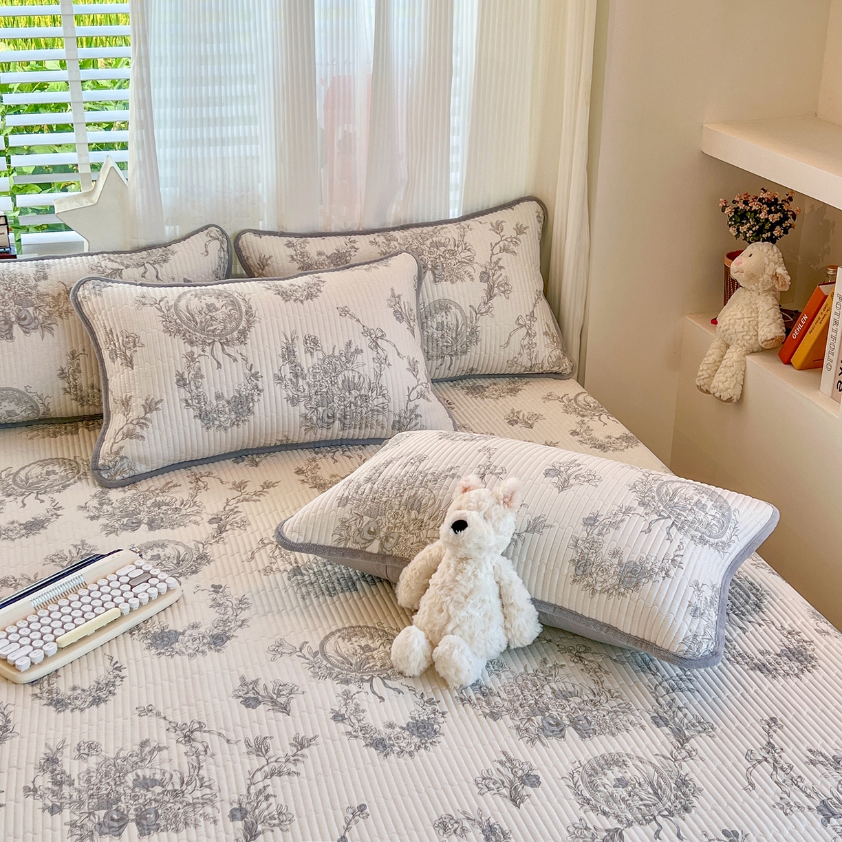 91家纺网 家纺一手货源 找家纺 （总）X猫先生 2025新品棉加绒床盖一面全棉一面牛奶绒床盖炕盖加厚床单床垫四季款系列二