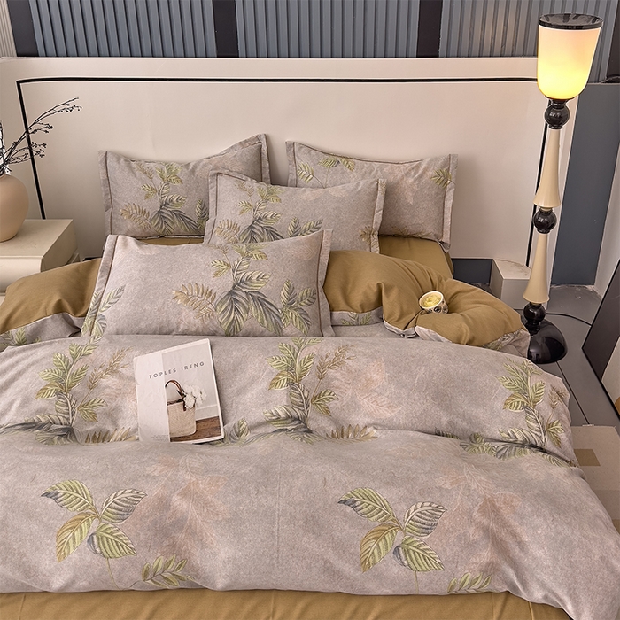 91家纺网 家纺一手货源 找家纺 优品阁 2024新款亲肤舒适全棉磨毛四件套学生三件套系列 叶罗丽