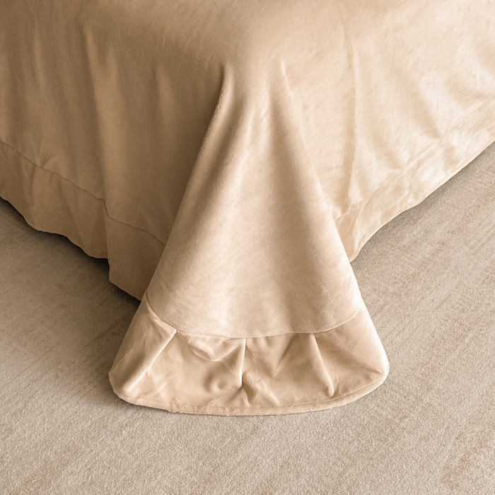 91家纺网 家纺一手货源 找家纺 雅萱家纺 2025新款300g全消光牛奶绒四件套 鲁珀特-卡其