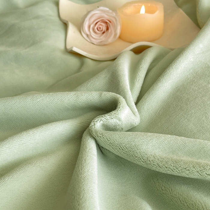 91家纺网 家纺一手货源 找家纺 雅萱家纺 2025新款300g全消光牛奶绒四件套 鲁珀特-绿色
