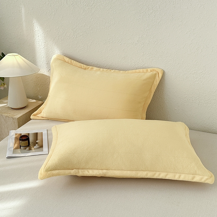 91家纺网 家纺一手货源 找家纺 （总）百寐 2025新款纯色牛奶绒抗静电加厚保暖信封加大50*80/48*74/40*60