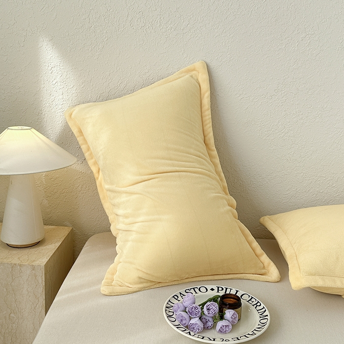 91家纺网 家纺一手货源 找家纺 （总）百寐 2025新款纯色牛奶绒抗静电加厚保暖信封加大50*80/48*74/40*60