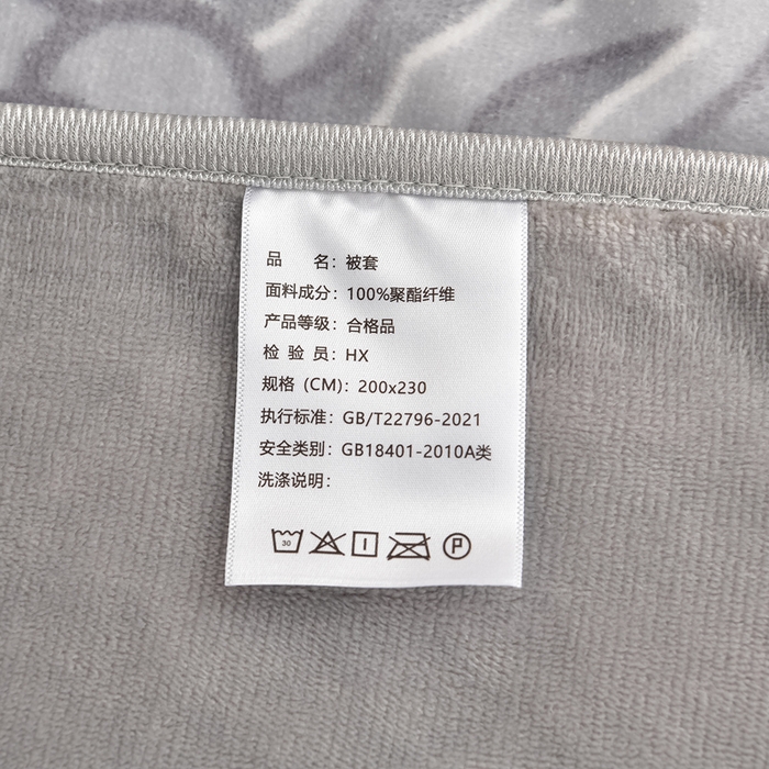 91家纺网 家纺一手货源 找家纺 绘萱2025新品爆款8斤包边印花牛奶绒四件套床裙款法莱绒金貂貂狐 玫瑰花语-灰