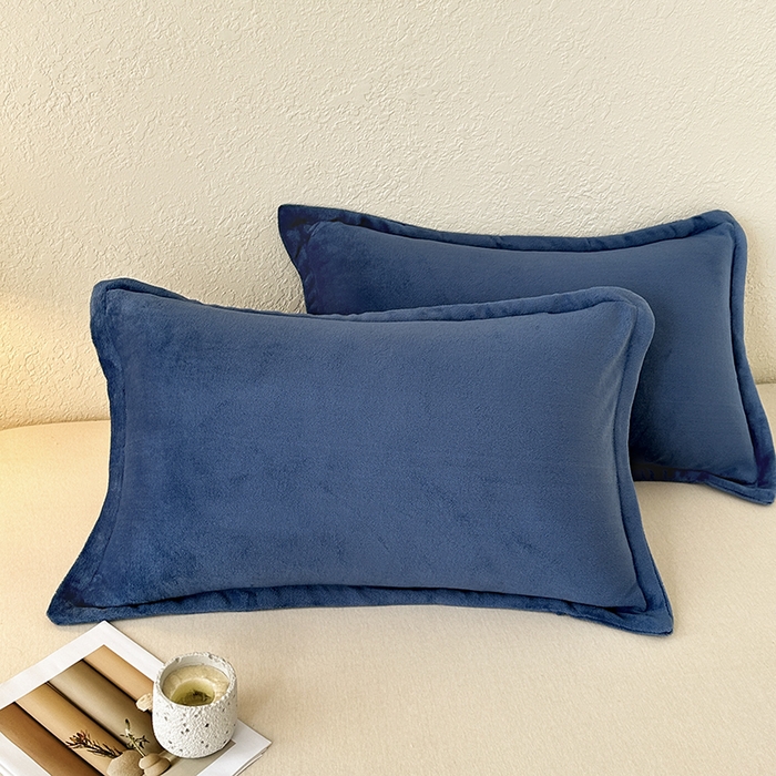 91家纺网 家纺一手货源 找家纺 （总）百寐 2025新款纯色牛奶绒抗静电加厚保暖信封加大50*80/48*74/40*60