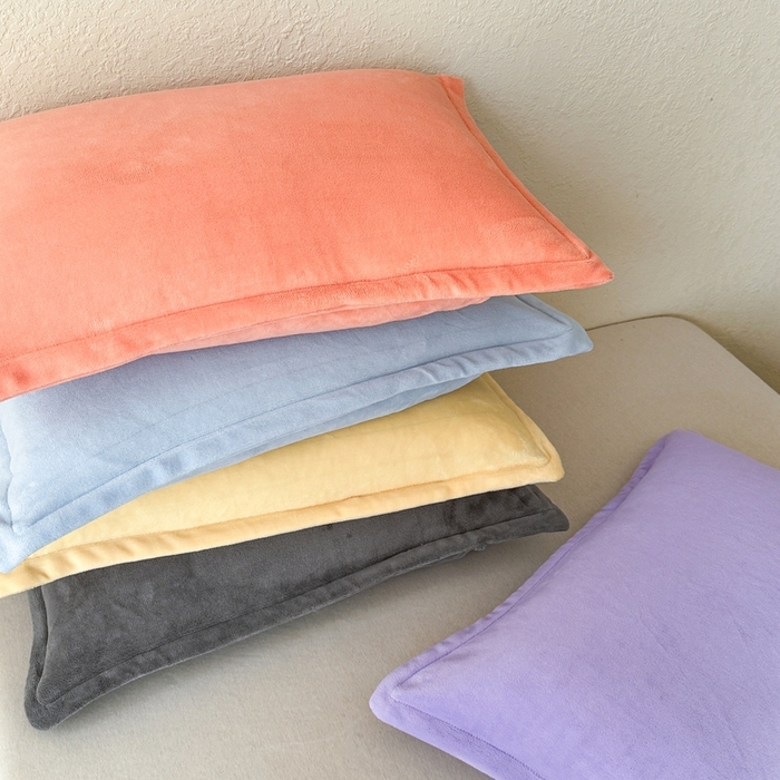 91家纺网 家纺一手货源 找家纺 百寐 2025新款纯色牛奶绒抗静电加厚保暖信封加大50*80/48*74/40*60 组合图仅供参考不可下单