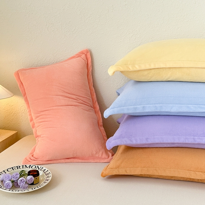 百寐 2025新款纯色牛奶绒抗静电加厚保暖信封加大50*80/48*74/40*60 组合图仅供参考不可下单