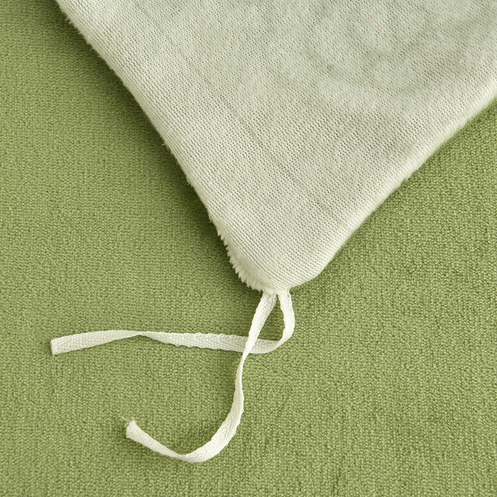 91家纺网 家纺一手货源 找家纺 绘萱2025新品爆款8斤包边印花牛奶绒四件套床裙款法莱绒金貂貂狐 玫瑰花语-绿