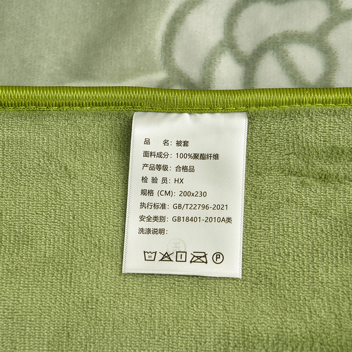 91家纺网 家纺一手货源 找家纺 绘萱2025新品爆款8斤包边印花牛奶绒四件套床裙款法莱绒金貂貂狐 玫瑰花语-绿