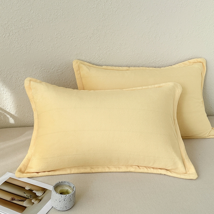 91家纺网 家纺一手货源 找家纺 （总）百寐 2025新款纯色牛奶绒抗静电加厚保暖信封加大50*80/48*74/40*60