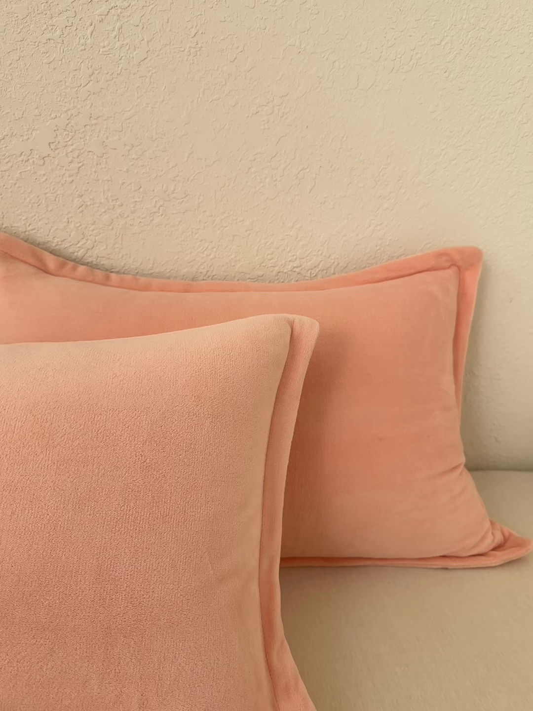 91家纺网 家纺一手货源 找家纺 百寐 2025新款纯色牛奶绒抗静电加厚保暖信封加大50*80/48*74/40*60 玫瑰粉