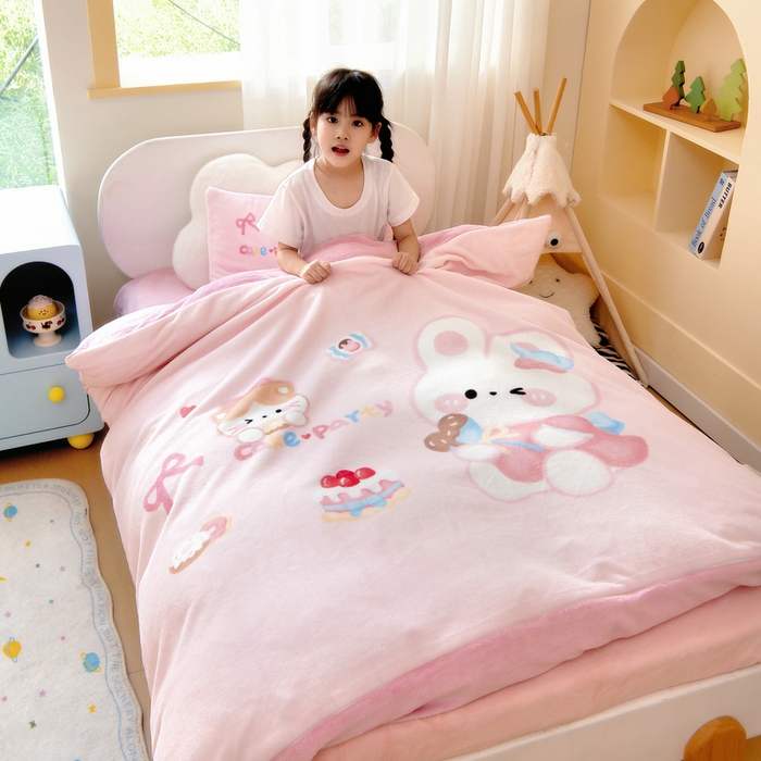 （總）魚寶 2025新款大版牛奶絨三件套六件套多件套-彩繪系列