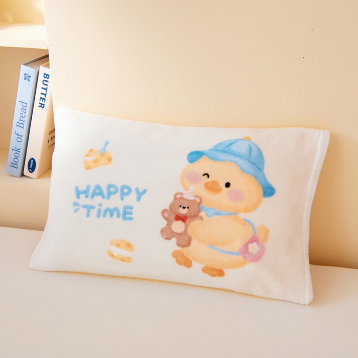 91家纺网 家纺一手货源 找家纺 鱼宝 2025新款大版牛奶绒三件套六件套多件套-彩绘系列 小熊鸭鸭