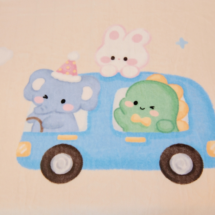 91家纺网 家纺一手货源 找家纺 鱼宝 2025新款大版牛奶绒三件套六件套多件套-彩绘系列 小巴士