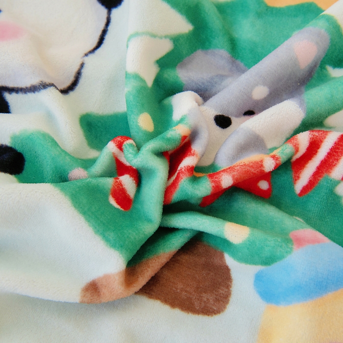 91家纺网 家纺一手货源 找家纺 鱼宝 2025新款大版牛奶绒三件套六件套多件套-彩绘系列 熊猫圆圆