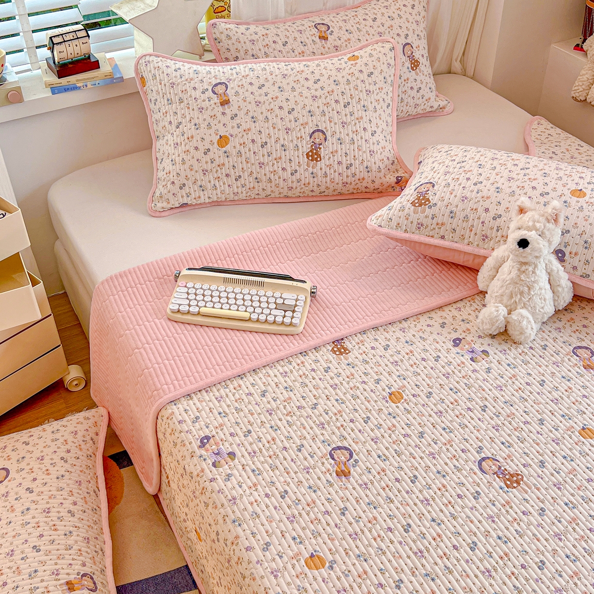 91家纺网 家纺一手货源 找家纺 （总）X猫先生 2025新品棉加绒床盖一面全棉一面牛奶绒床盖炕盖加厚床单床垫四季款系列二