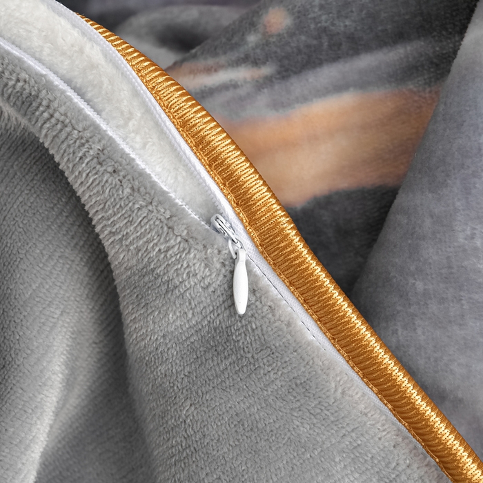 91家纺网 家纺一手货源 找家纺 绘萱2025新品爆款8斤包边印花牛奶绒四件套床裙款法莱绒金貂貂狐 星河