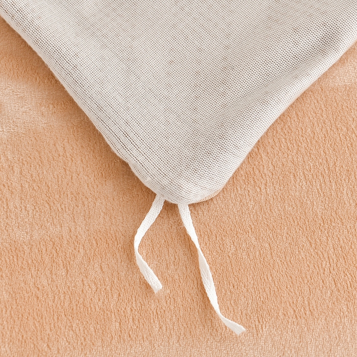 91家纺网 家纺一手货源 找家纺 绘萱2025新品爆款8斤包边印花牛奶绒四件套床裙款法莱绒金貂貂狐 杏运-卡其