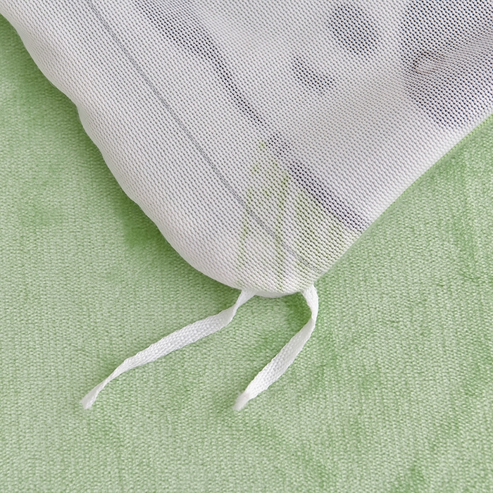 91家纺网 家纺一手货源 找家纺 绘萱2025新品爆款8斤包边印花牛奶绒四件套床裙款法莱绒金貂貂狐 熊猫抱竹