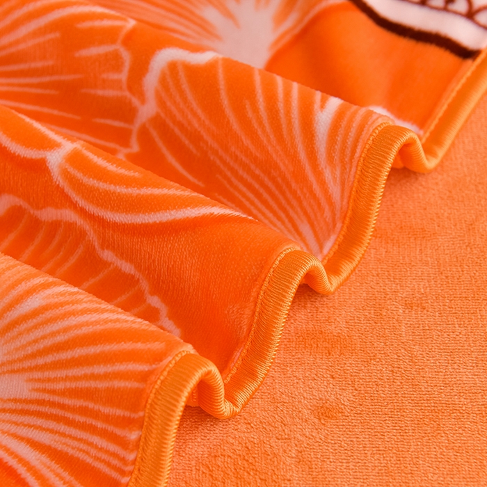 91家纺网 家纺一手货源 找家纺 绘萱2025新品爆款8斤包边印花牛奶绒四件套床裙款法莱绒金貂貂狐 银杏叶语-桔