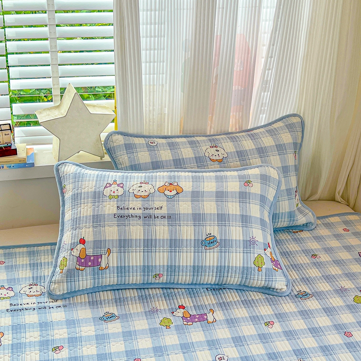 91家纺网 家纺一手货源 找家纺 X猫先生 2025新品棉加绒床盖一面全棉一面牛奶绒床盖炕盖加厚床单床垫四季款系列二 逗号日记(A棉B绒）