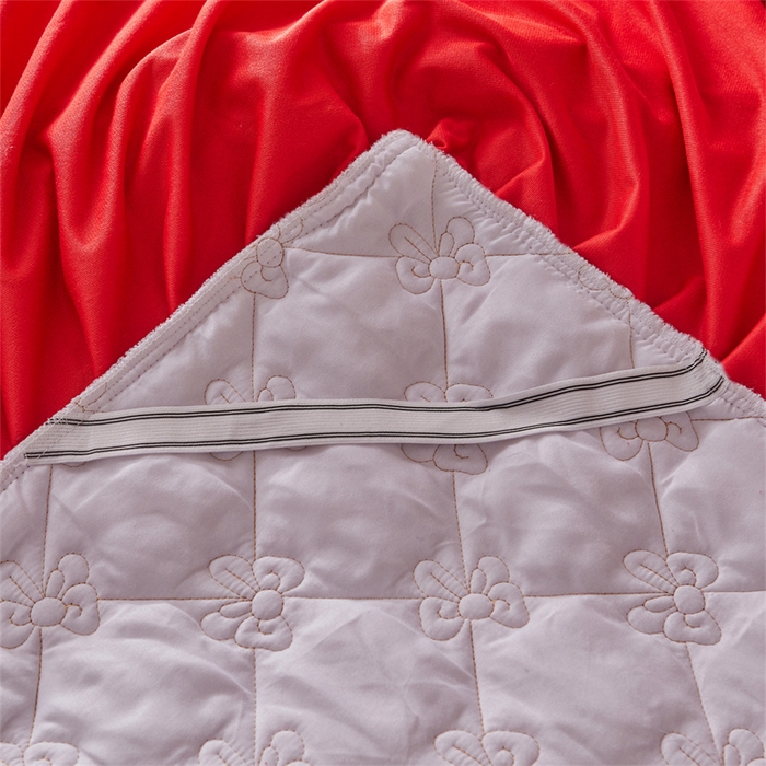 91家纺网 家纺一手货源 找家纺 （总）屹成家纺2025新款水晶绒夹棉绗缝床裙四件套（塞纳河畔）四件套起售价不低于230元