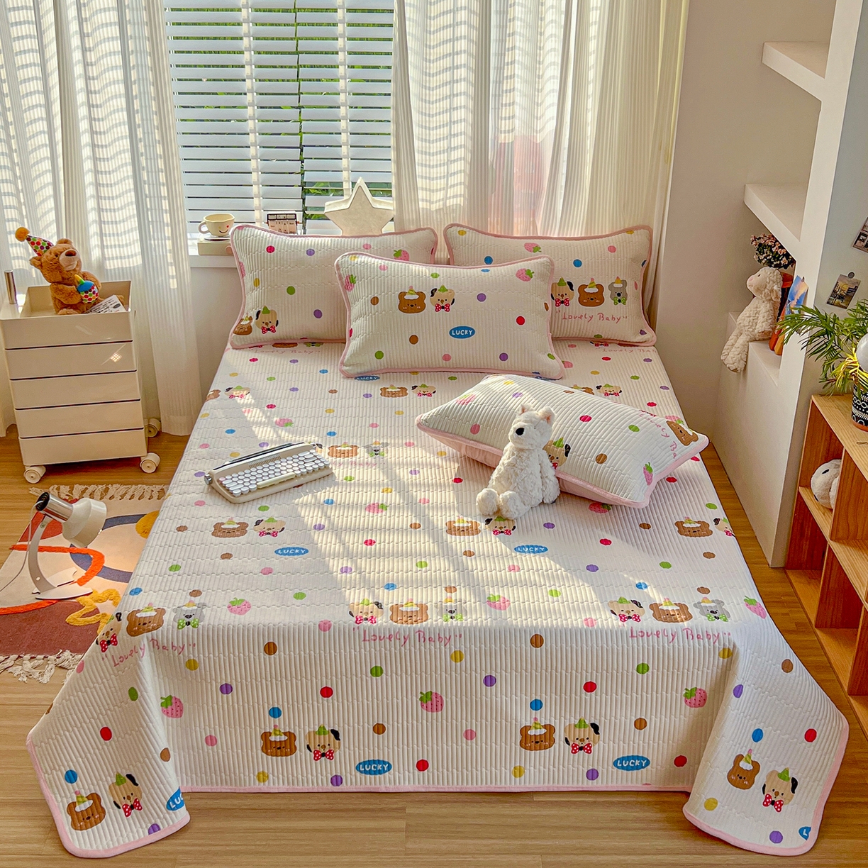 91家纺网 家纺一手货源 找家纺 X猫先生 2025新品棉加绒床盖一面全棉一面牛奶绒床盖炕盖加厚床单床垫四季款系列二 冒险家（A棉B绒）