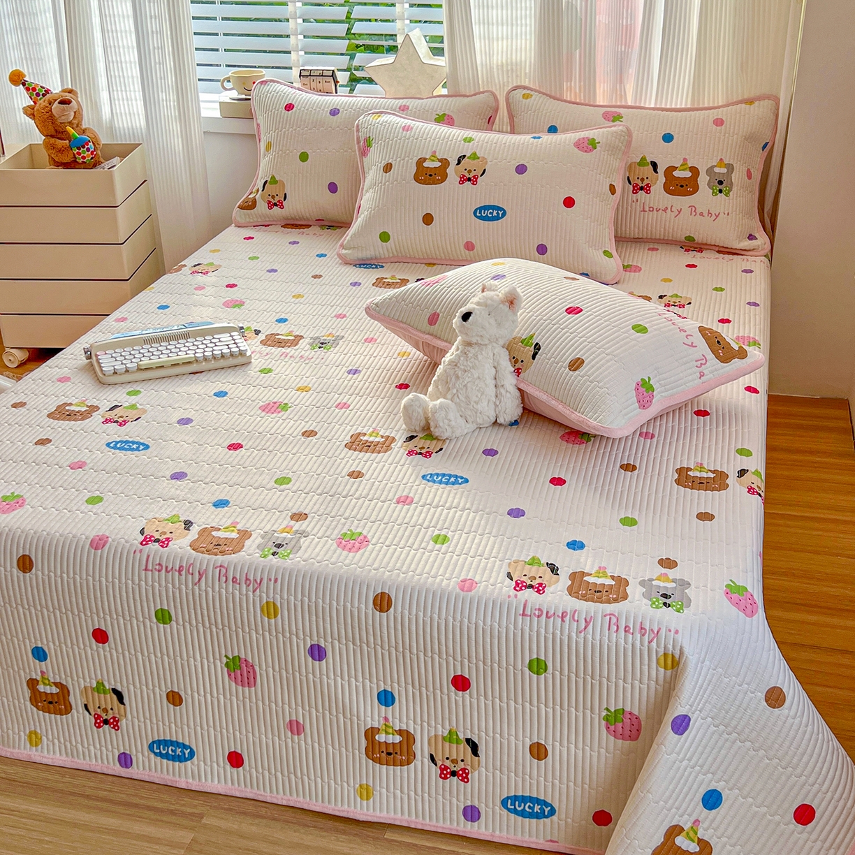 91家纺网 家纺一手货源 找家纺 X猫先生 2025新品棉加绒床盖一面全棉一面牛奶绒床盖炕盖加厚床单床垫四季款系列二 冒险家（A棉B绒）