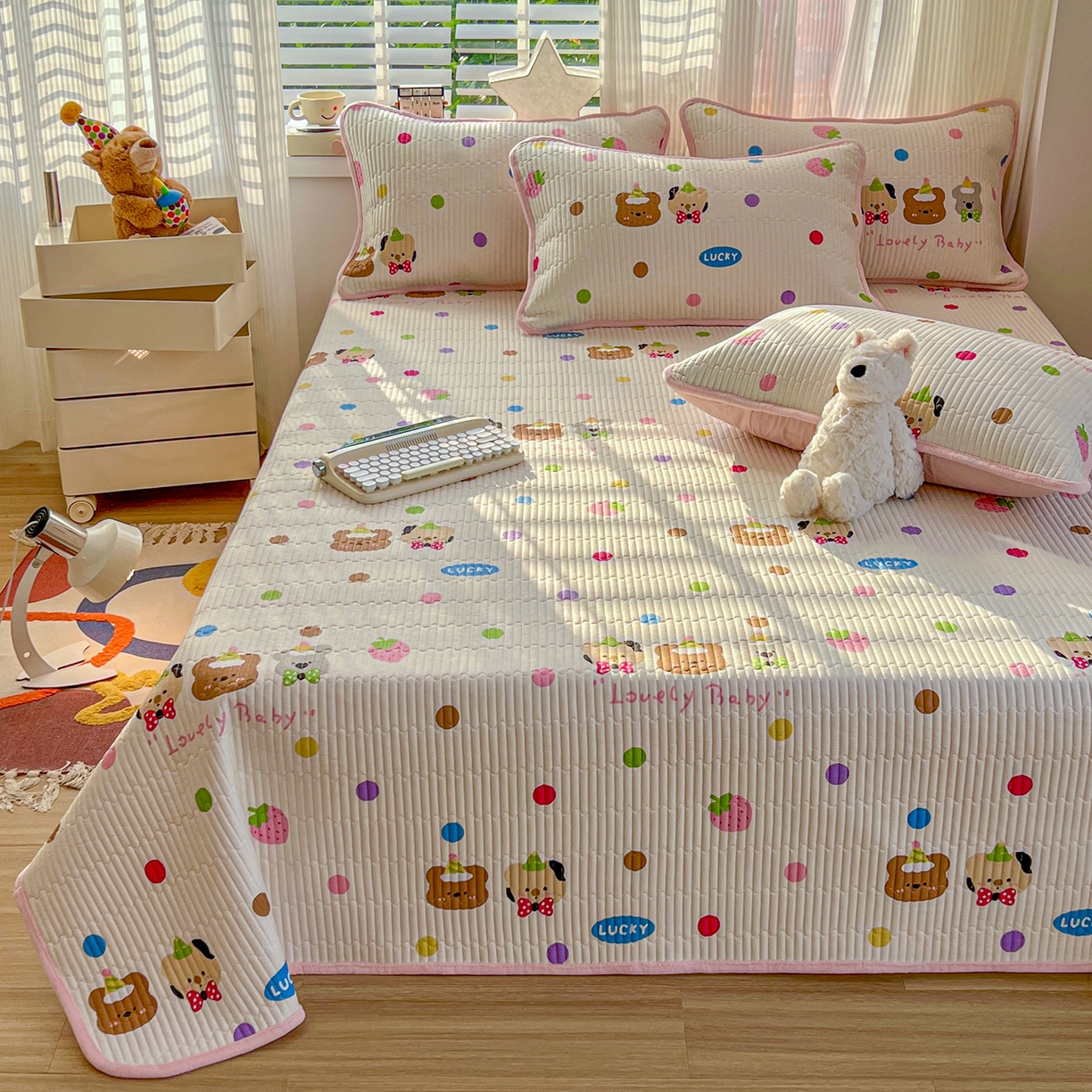 91家纺网 家纺一手货源 找家纺 X猫先生 2025新品棉加绒床盖一面全棉一面牛奶绒床盖炕盖加厚床单床垫四季款系列二 冒险家（A棉B绒）