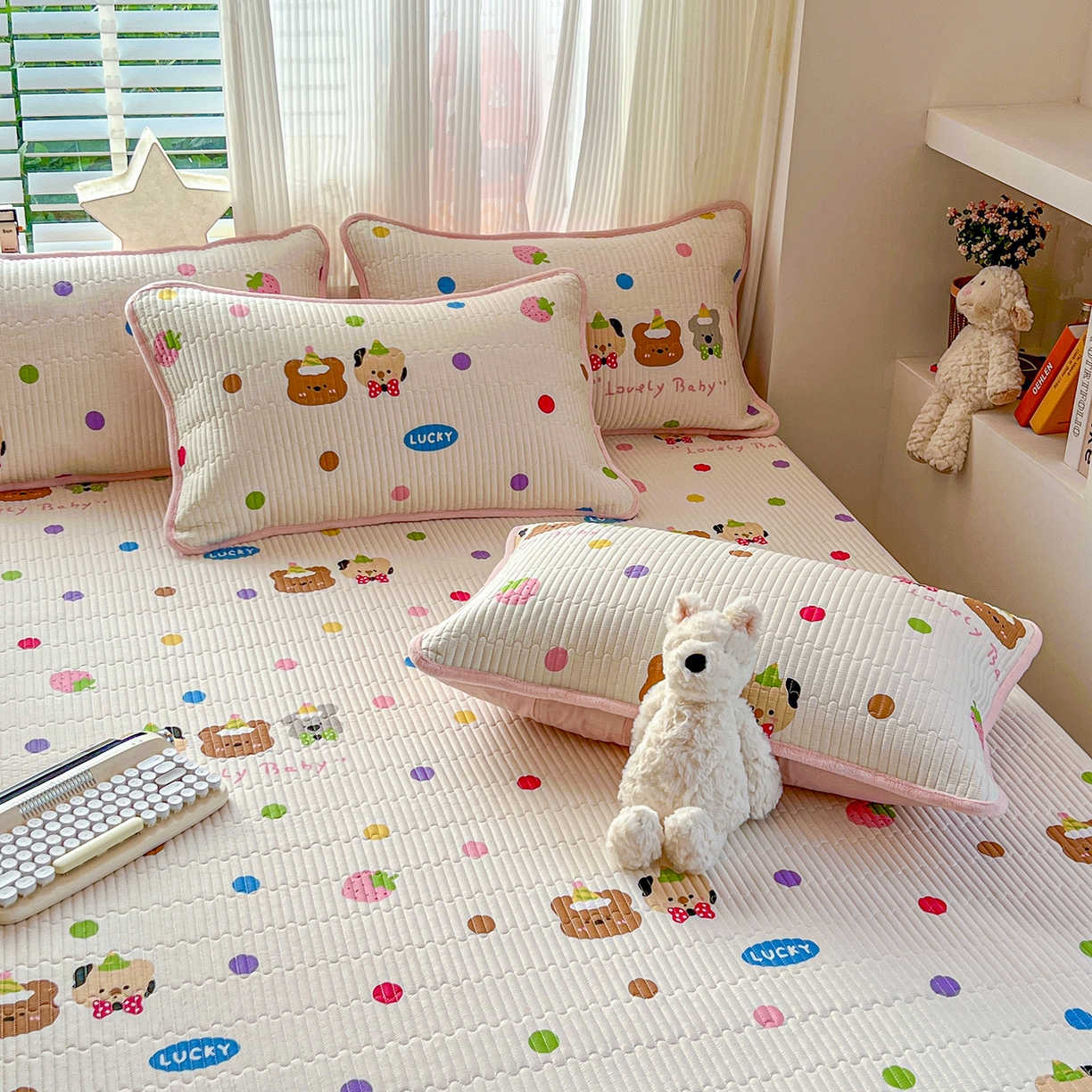 91家纺网 家纺一手货源 找家纺 X猫先生 2025新品棉加绒床盖一面全棉一面牛奶绒床盖炕盖加厚床单床垫四季款系列二 冒险家（A棉B绒）