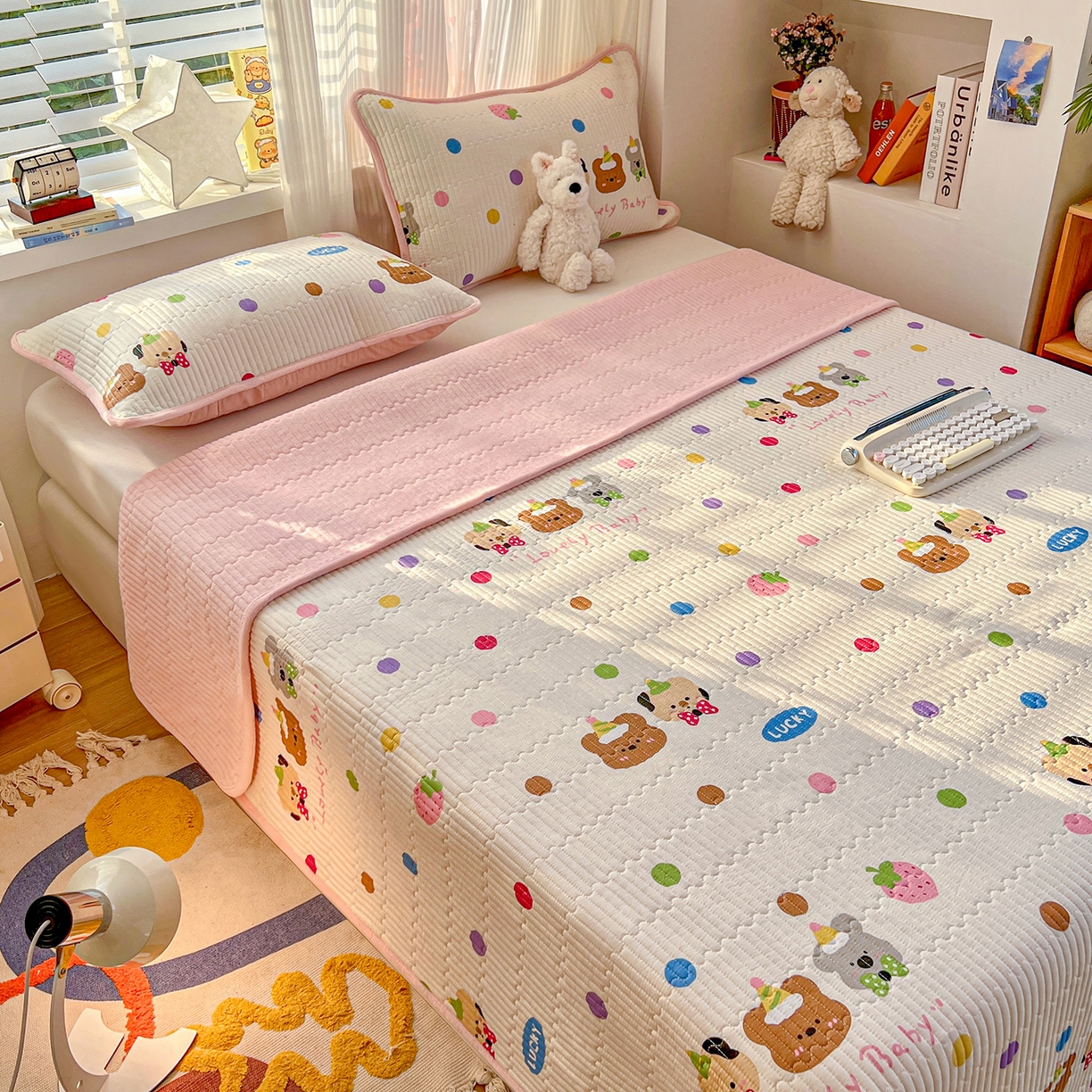 91家纺网 家纺一手货源 找家纺 X猫先生 2025新品棉加绒床盖一面全棉一面牛奶绒床盖炕盖加厚床单床垫四季款系列二 冒险家（A棉B绒）