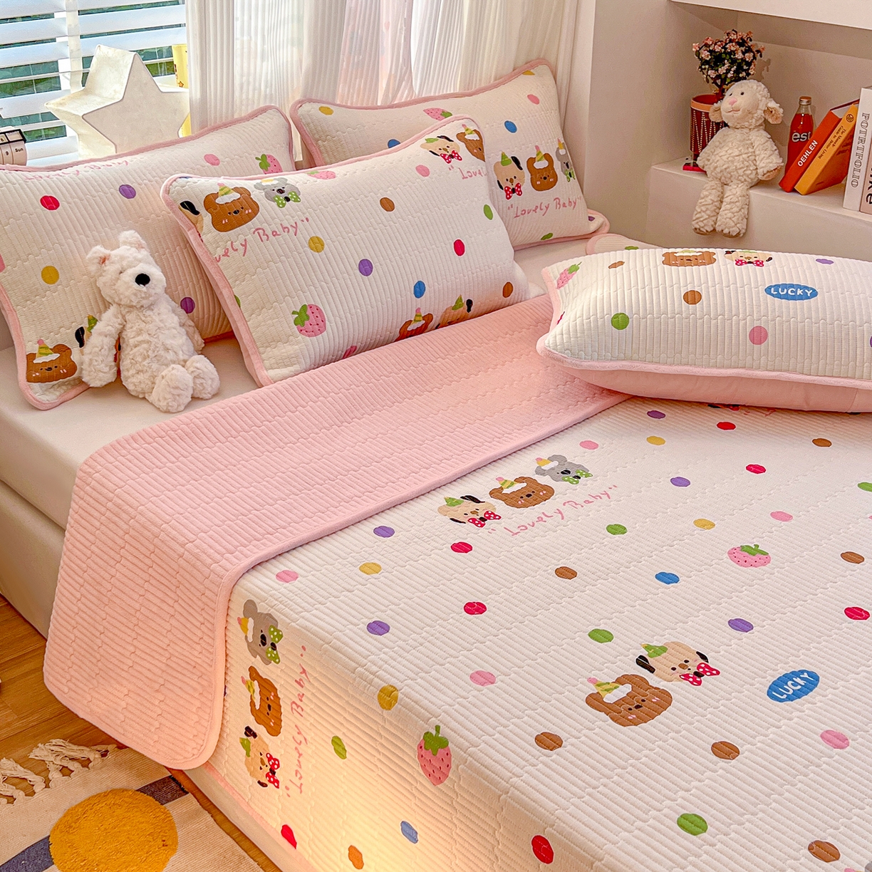 91家纺网 家纺一手货源 找家纺 X猫先生 2025新品棉加绒床盖一面全棉一面牛奶绒床盖炕盖加厚床单床垫四季款系列二 冒险家（A棉B绒）