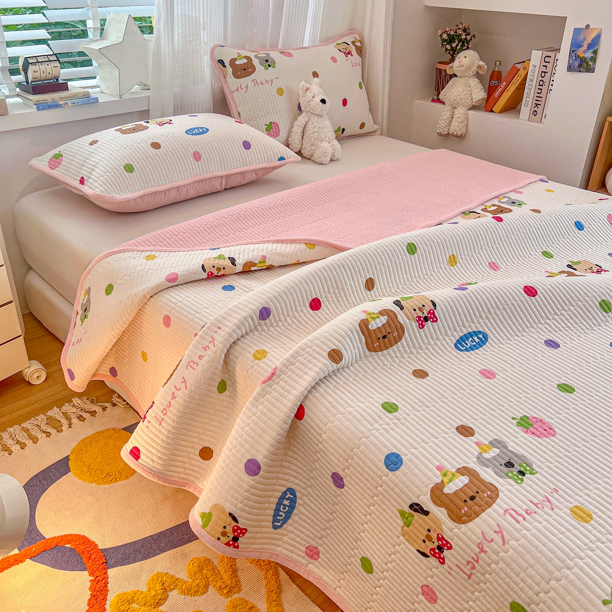 91家纺网 家纺一手货源 找家纺 X猫先生 2025新品棉加绒床盖一面全棉一面牛奶绒床盖炕盖加厚床单床垫四季款系列二 冒险家（A棉B绒）