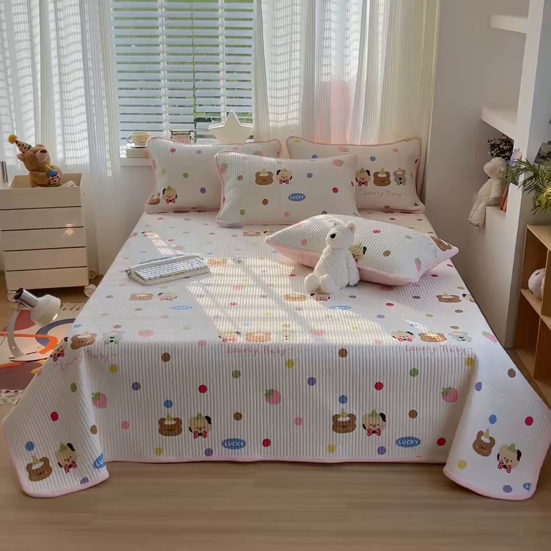 91家纺网 家纺一手货源 找家纺 X猫先生 2025新品棉加绒床盖一面全棉一面牛奶绒床盖炕盖加厚床单床垫四季款系列二 冒险家（A棉B绒）