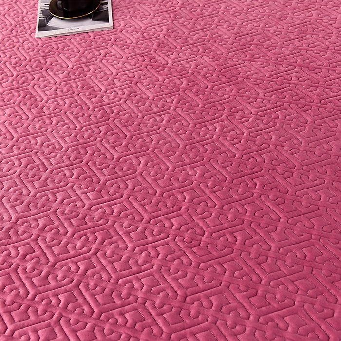 91家纺网 家纺一手货源 找家纺 忘忧草 2025新款婴儿绒夹棉单床裙 床裙单件-安娜系列 安娜-豆沙色