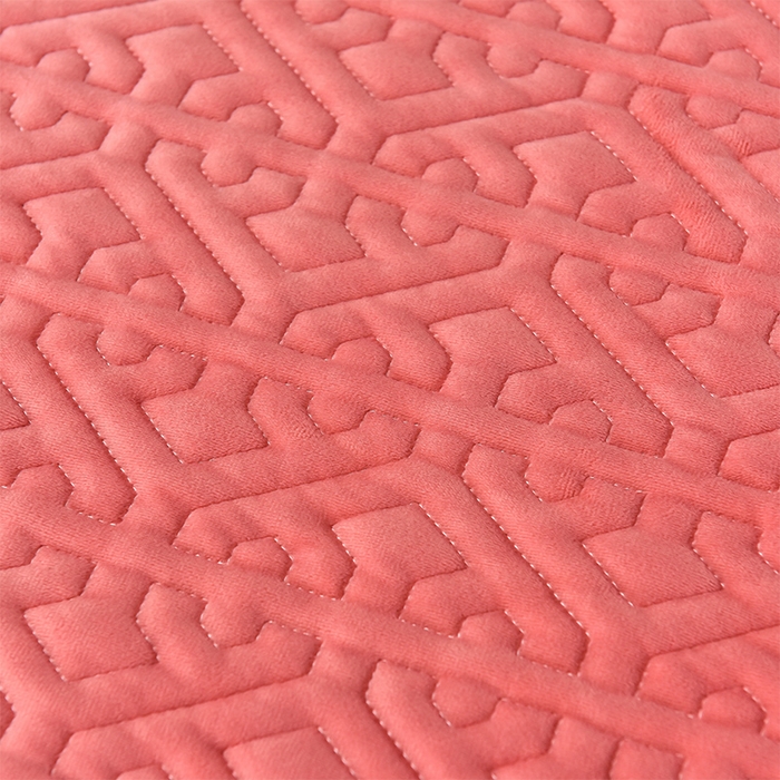 91家纺网 家纺一手货源 找家纺 忘忧草 2025新款婴儿绒夹棉单床裙 床裙单件-安娜系列 安娜-橘皮粉