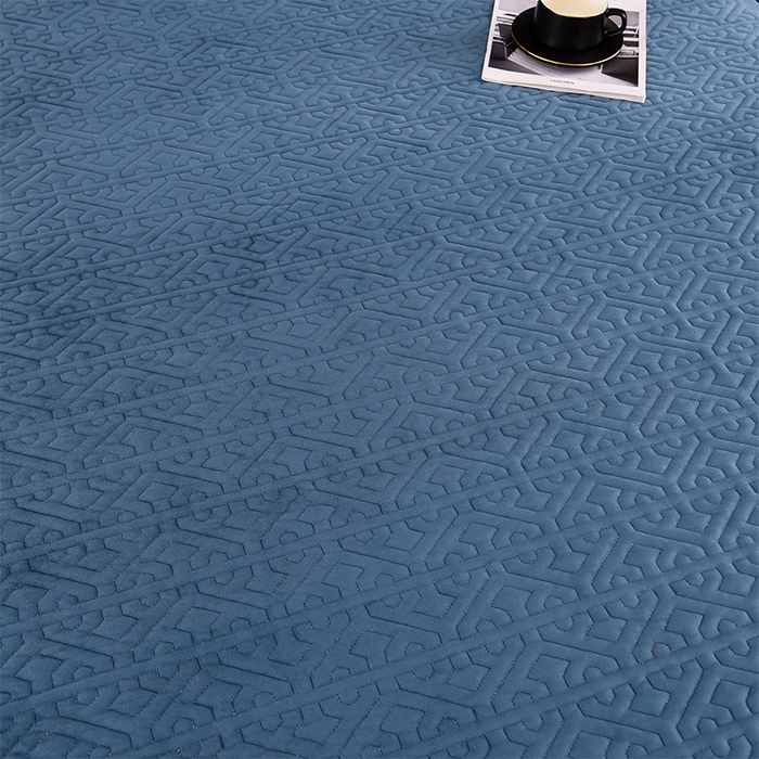 91家纺网 家纺一手货源 找家纺 忘忧草 2025新款婴儿绒夹棉单床裙 床裙单件-安娜系列 安娜-梦幻蓝