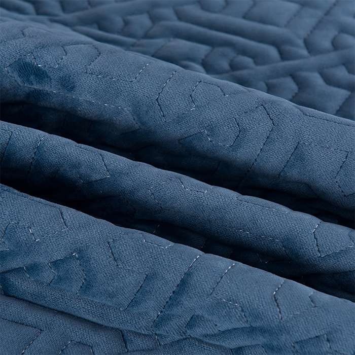 91家纺网 家纺一手货源 找家纺 忘忧草 2025新款婴儿绒夹棉单床裙 床裙单件-安娜系列 安娜-梦幻蓝