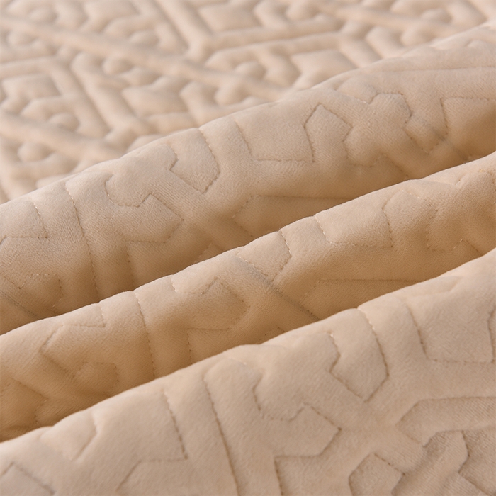 91家纺网 家纺一手货源 找家纺 忘忧草 2025新款婴儿绒夹棉单床裙 床裙单件-安娜系列 安娜-浅米驼