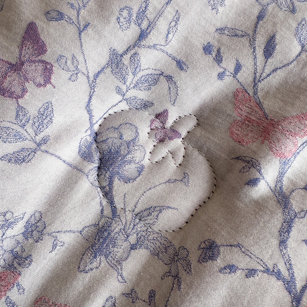 91家纺网 家纺一手货源 找家纺 （总）睡棉坊 2025新款全棉纯棉色织提花双层纱冬被被子被芯