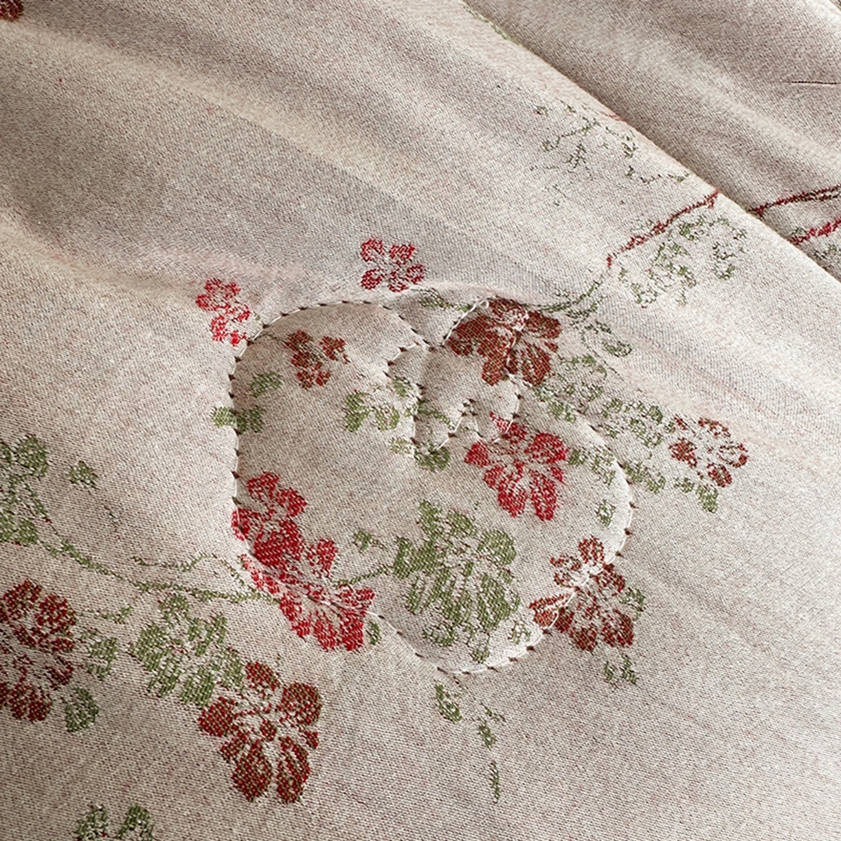 91家纺网 家纺一手货源 找家纺 睡棉坊 2025新款全棉纯棉色织提花双层纱冬被被子被芯 雪梅