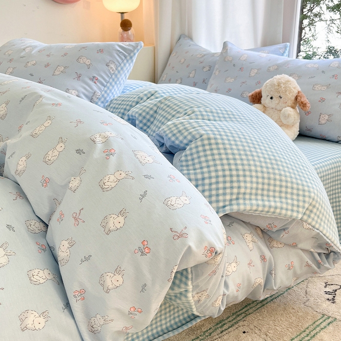 91家纺网 家纺一手货源 找家纺 （总）瑞莱 2025新款秋冬网红款棉加绒四件套