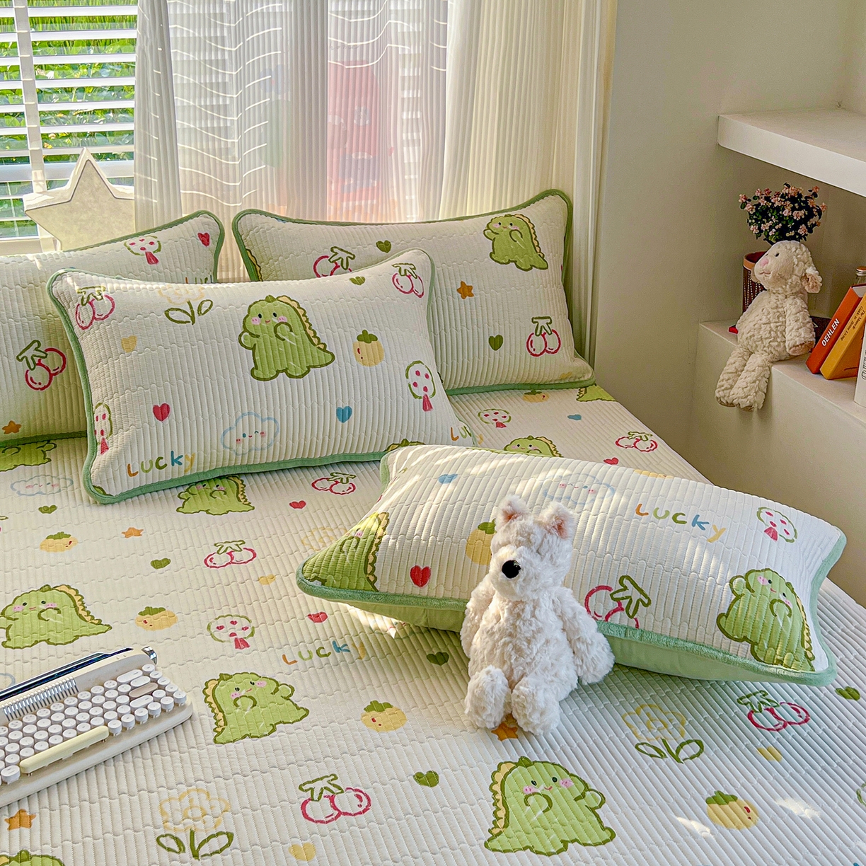 91家纺网 家纺一手货源 找家纺 X猫先生 2025新品棉加绒床盖一面全棉一面牛奶绒床盖炕盖加厚床单床垫四季款系列二 幸运独角龙(A棉B绒）