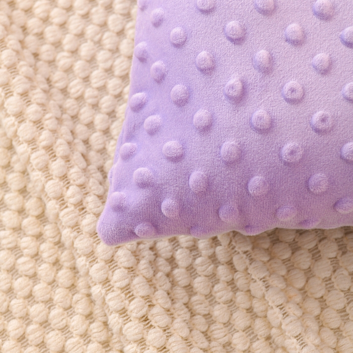 91家纺网 家纺一手货源 找家纺 大熊枕芯 2025新款手提袋动物园豆豆绒儿童枕芯 枕套+内胆 手提款-长颈鹿紫