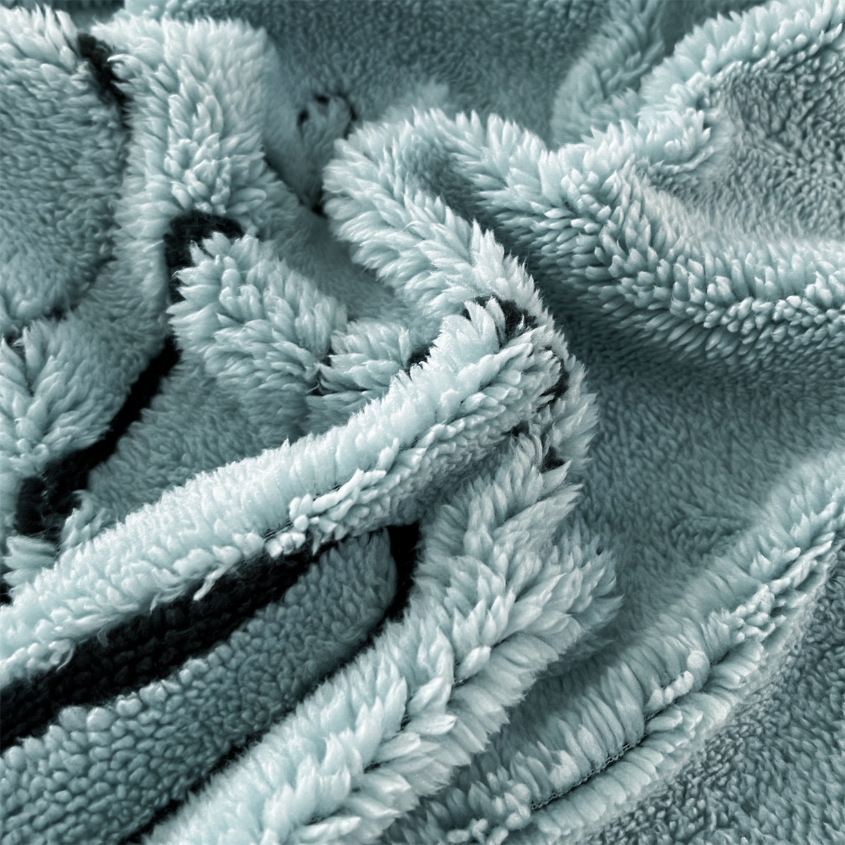 91家纺网 家纺一手货源 找家纺 慕木家纺 2025新款A类高克重云暮绒床笠款四件套(跨境专供首选）提供买家秀 云暮绒min床笠四件套-云朵蓝