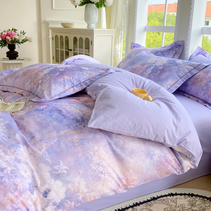 91家纺网 家纺一手货源 找家纺 （总）星期三家纺 2025新款10月新款铂金全棉纯棉13372四件套