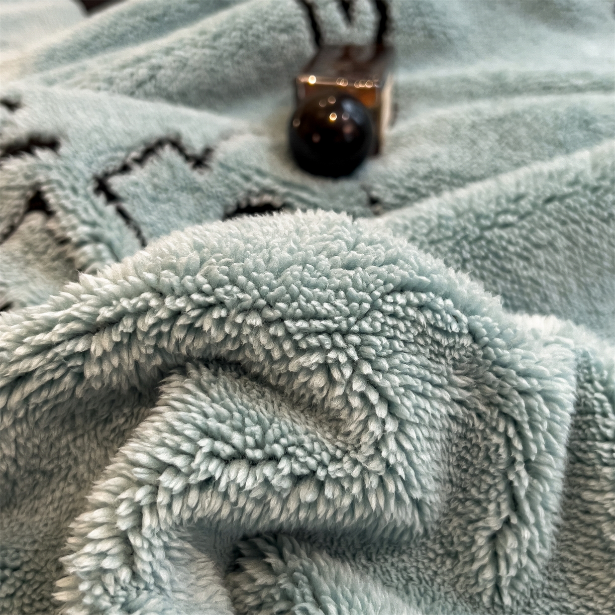 91家纺网 家纺一手货源 找家纺 慕木家纺 2025新款A类高克重云暮绒床笠款四件套(跨境专供首选）提供买家秀 云暮绒min床笠四件套-云朵蓝