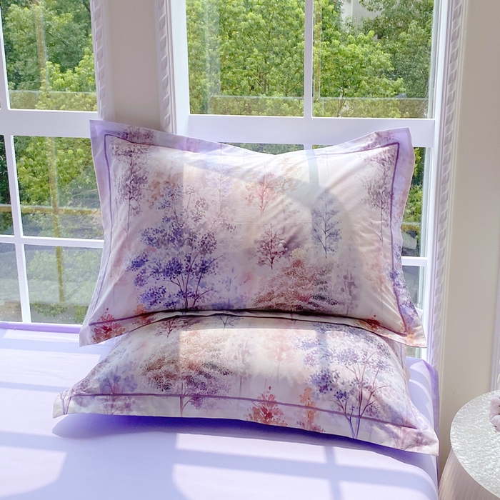 91家纺网 家纺一手货源 找家纺 星期三家纺 2025新款10月新款铂金全棉纯棉13372四件套 层林尽染