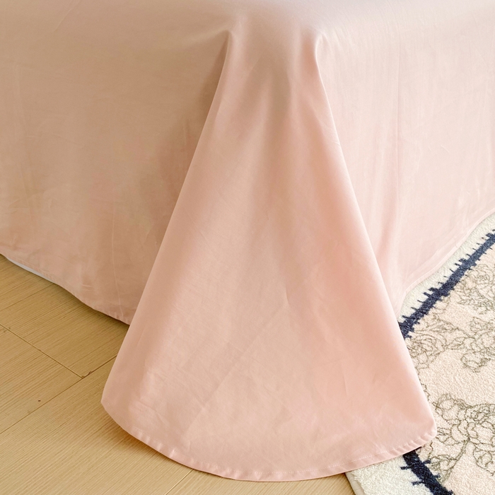 91家纺网 家纺一手货源 找家纺 星期三家纺 2025新款10月新款铂金全棉纯棉13372四件套 初夏叶吟-粉