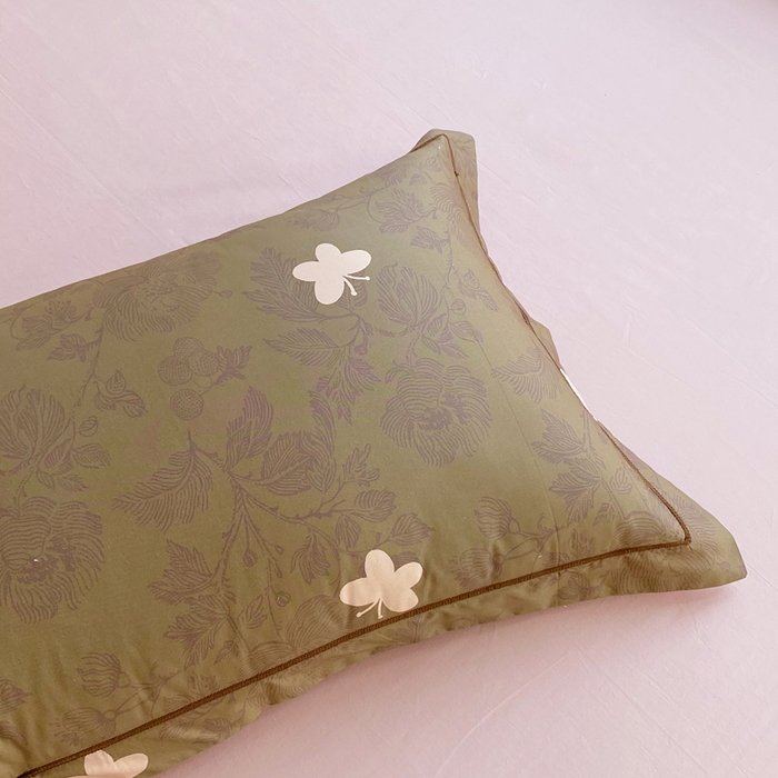 91家纺网 家纺一手货源 找家纺 星期三家纺 2025新款10月新款铂金全棉纯棉13372四件套 蝶恋花