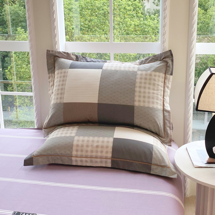 91家纺网 家纺一手货源 找家纺 星期三家纺 2025新款10月新款铂金全棉纯棉13372四件套 格博